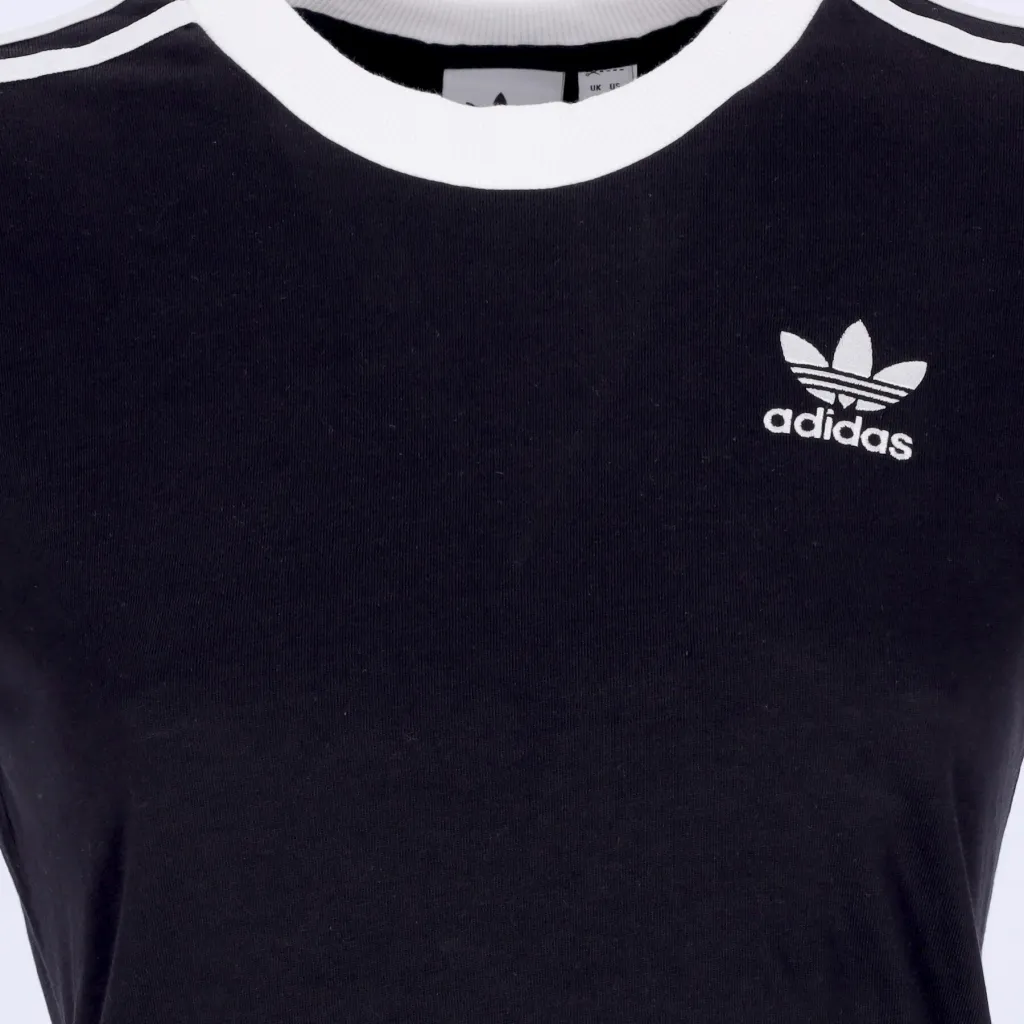 maglietta donna 3 stripes tee BLACK