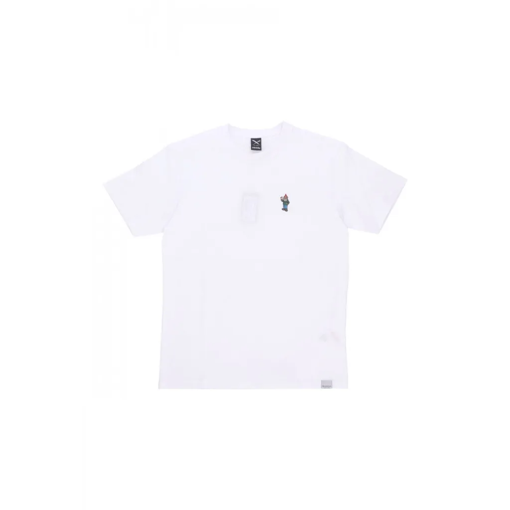 maglietta uomo little gnome embroidery tee WHITE