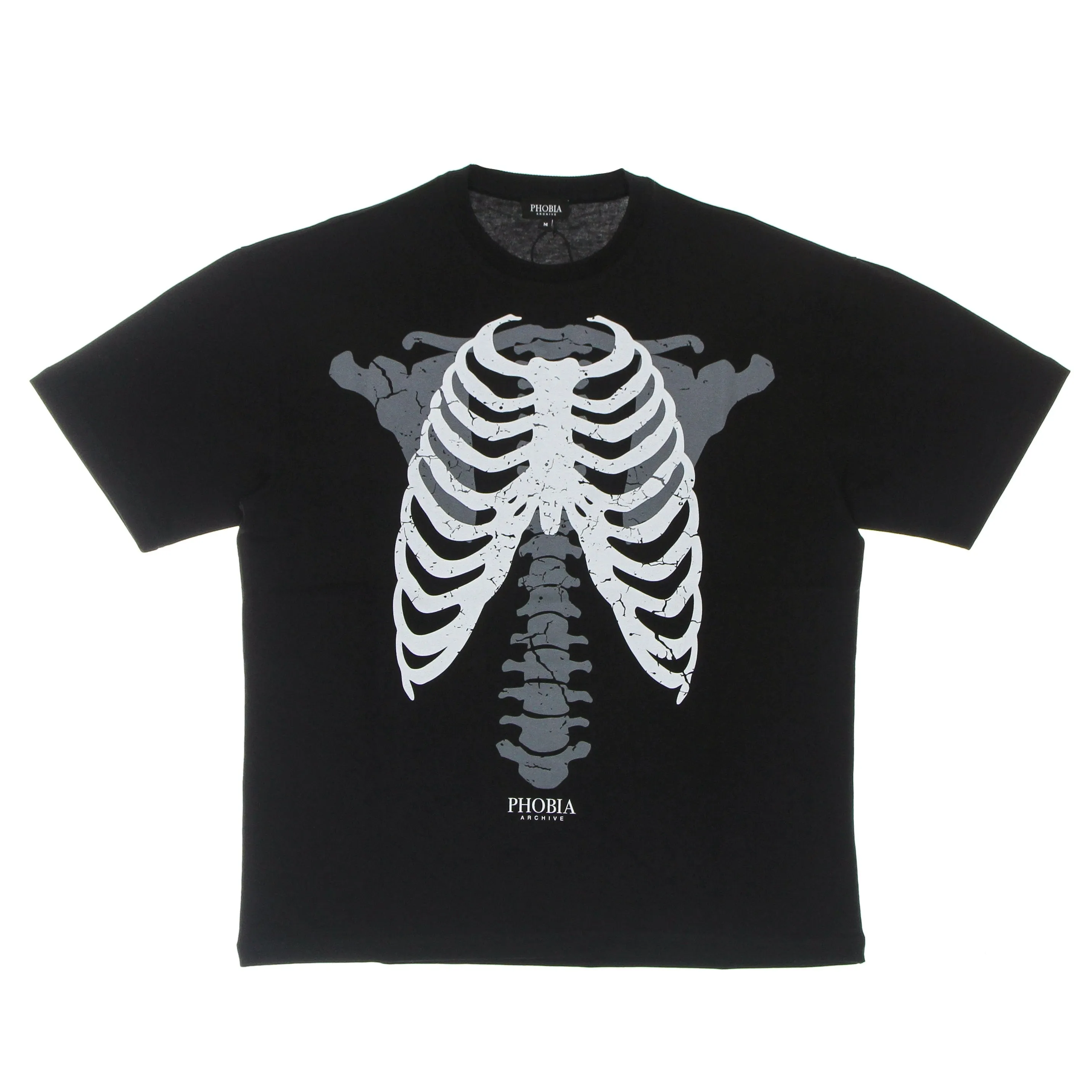Maglietta Uomo Skeleton Print Tee Black/white