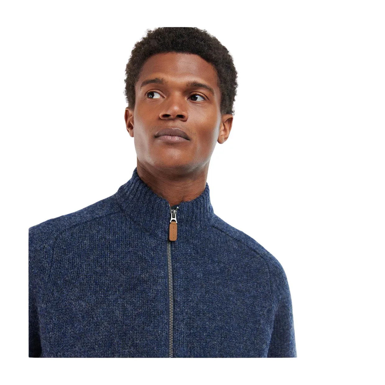 Maglione Barbour Calder Jumper Zip Blu Navy