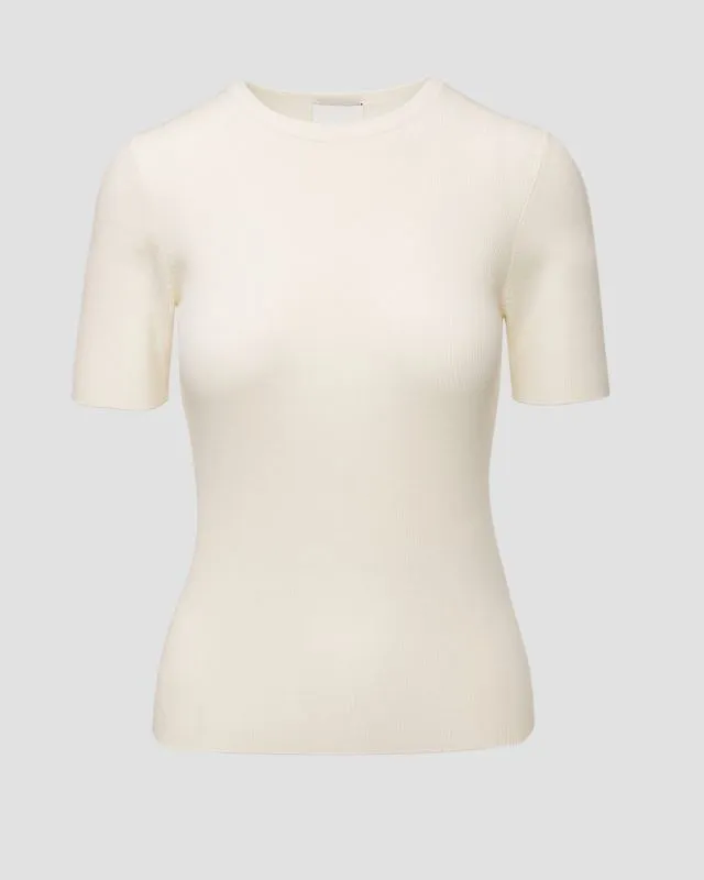 Maglione bianco di lana da donna Allude