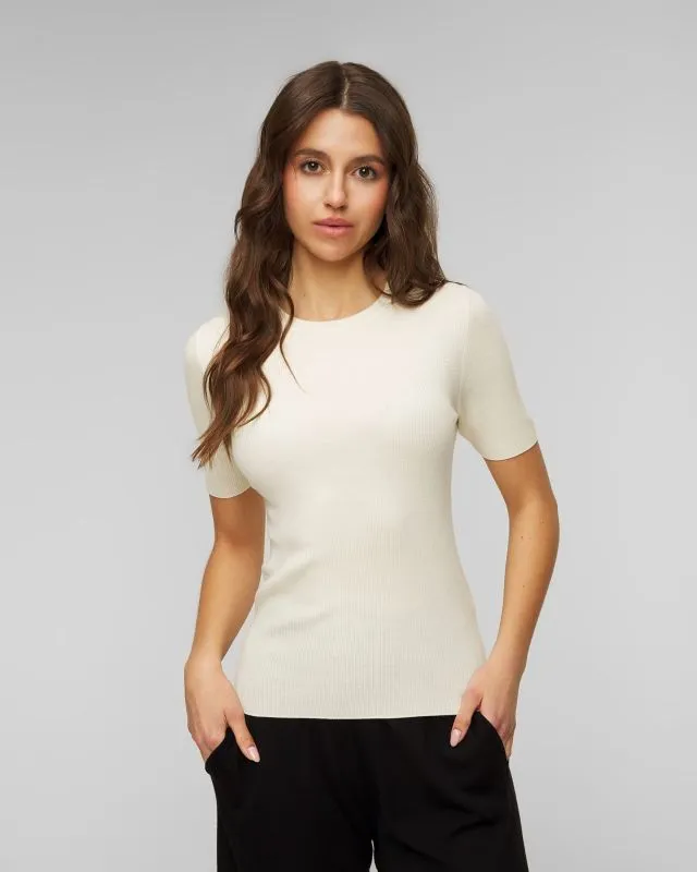 Maglione bianco di lana da donna Allude
