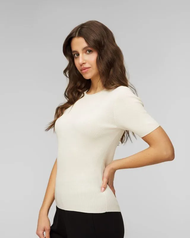 Maglione bianco di lana da donna Allude