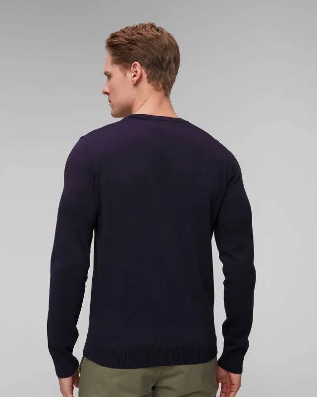 Maglione blu scuro da uomo Aeronautica Militare