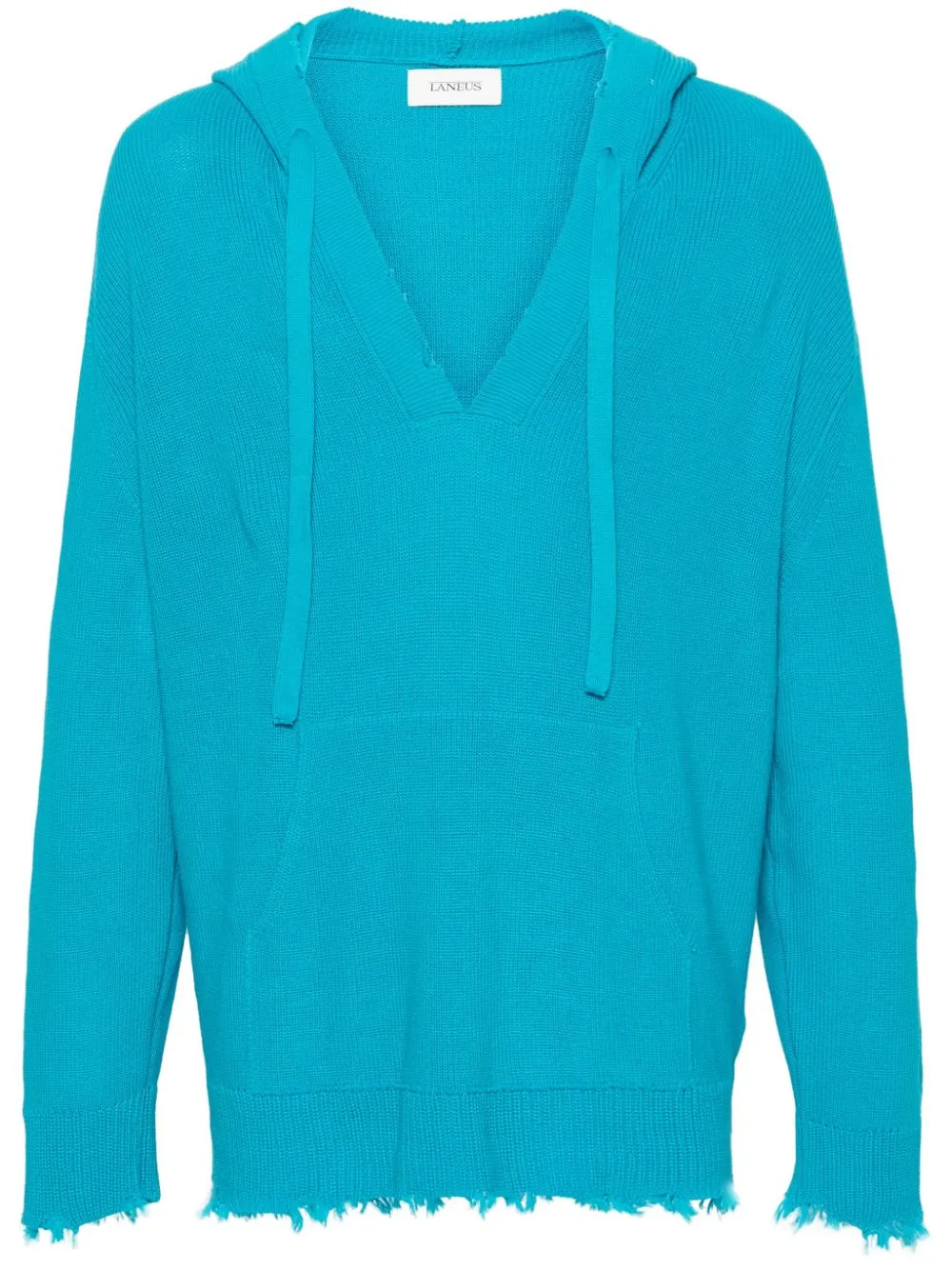 Maglione con cappuccio in azzurro Laneus - uomo