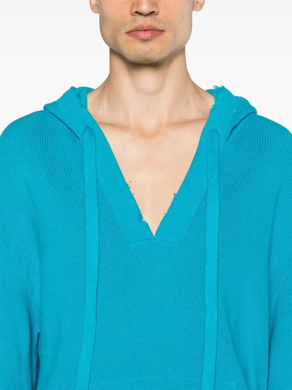 Maglione con cappuccio in azzurro Laneus - uomo