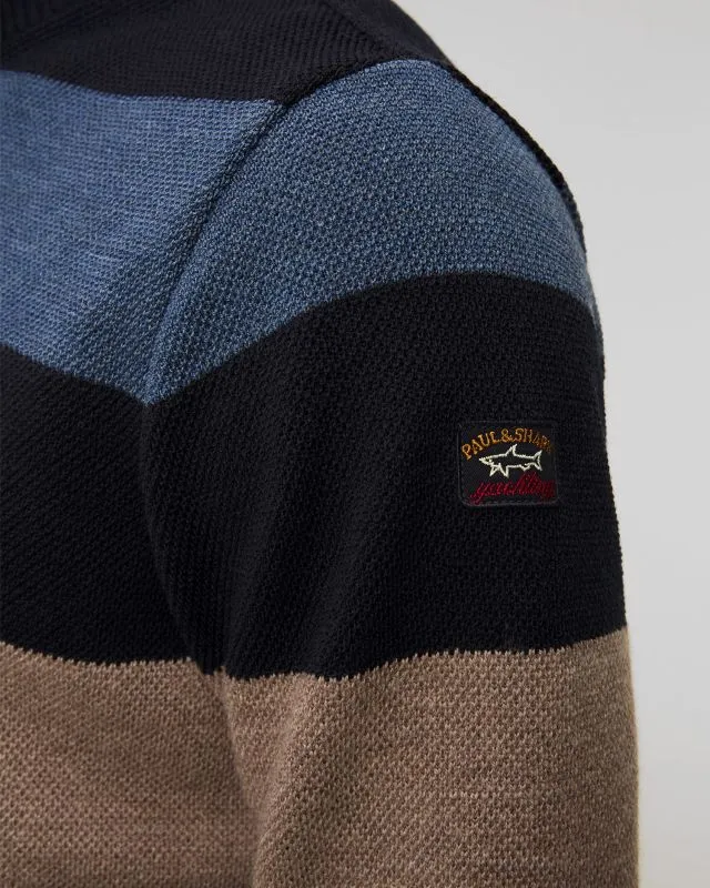 Maglione di lana a righe Paul&Shark