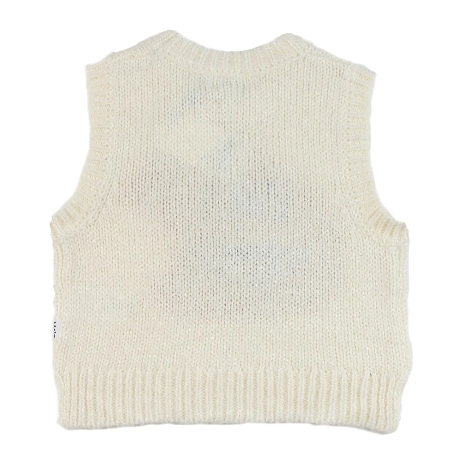 Maglione Gilet Gertrude Panna E Senape Bambina