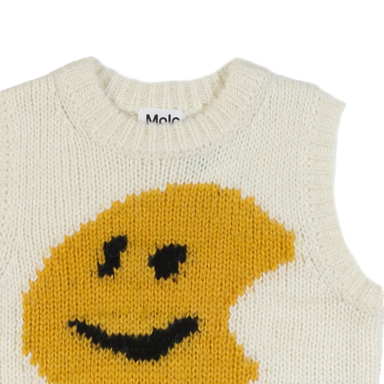 Maglione Gilet Gertrude Panna E Senape Bambina