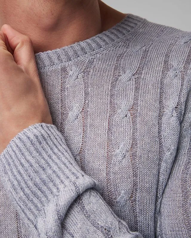 Maglione in lino da uomo Gran Sasso