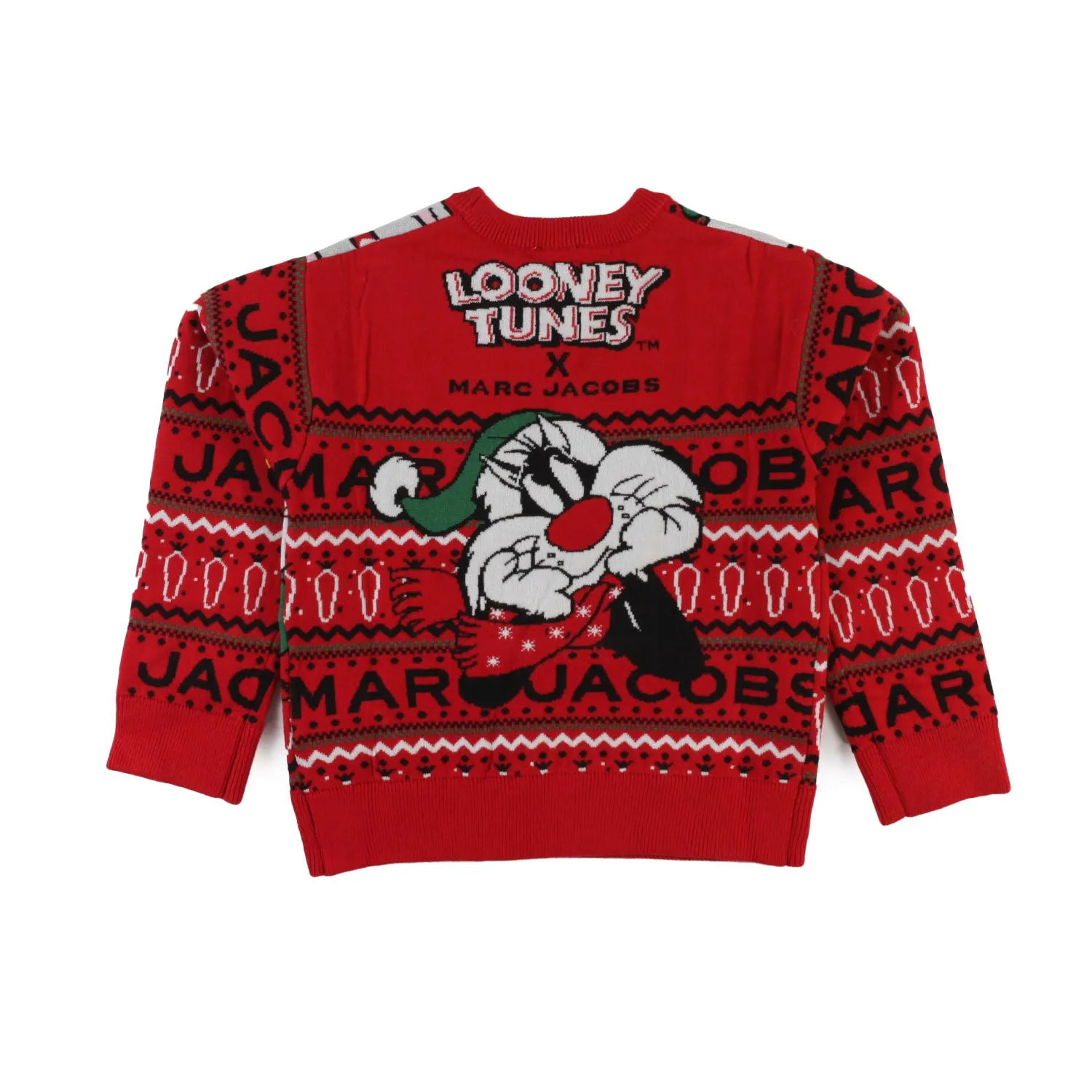 Maglione Looney Tunes Natalizio Rosso E Multicolor