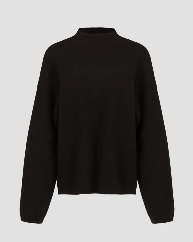 Maglione merino con cashmere nero Juvia Yuna
