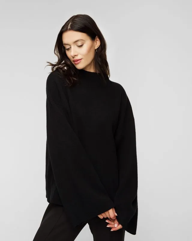Maglione merino con cashmere nero Juvia Yuna