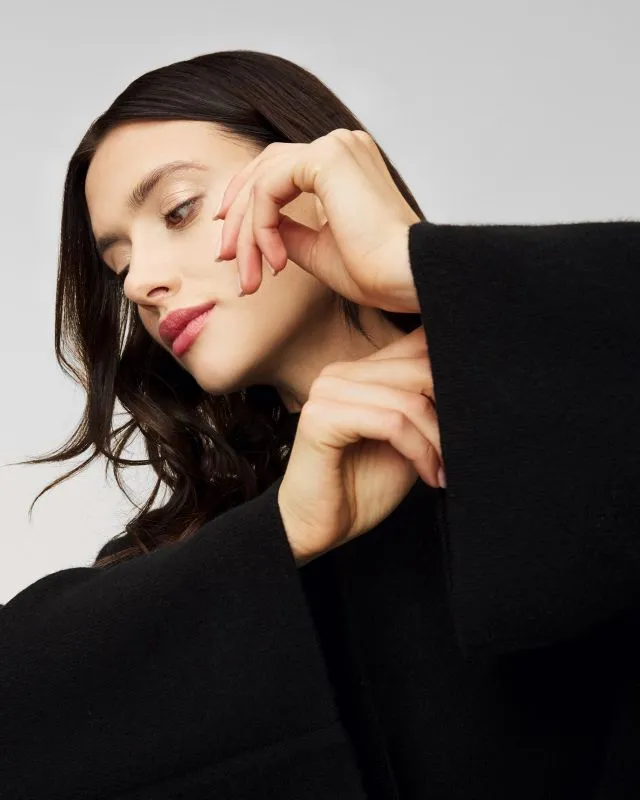 Maglione merino con cashmere nero Juvia Yuna