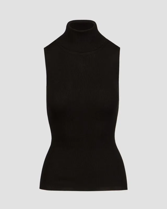 Maglione nero di lana da donna Allude