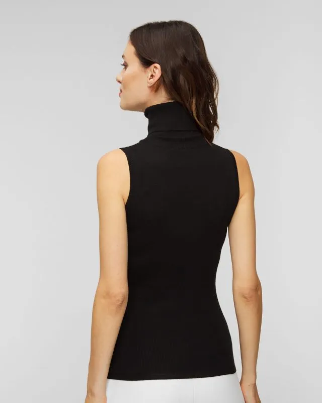 Maglione nero di lana da donna Allude