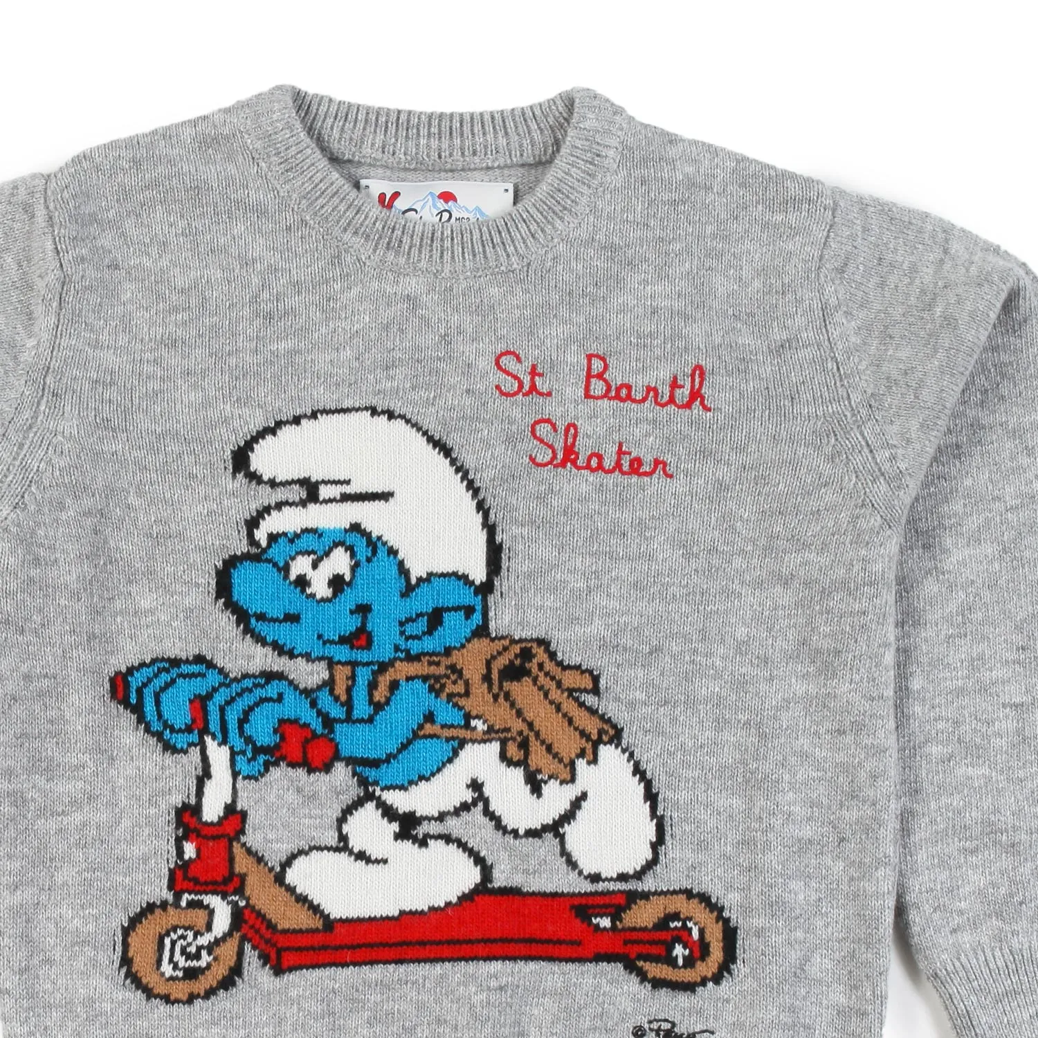 Maglione Smurf Skater Grigio Bambino E Bambina