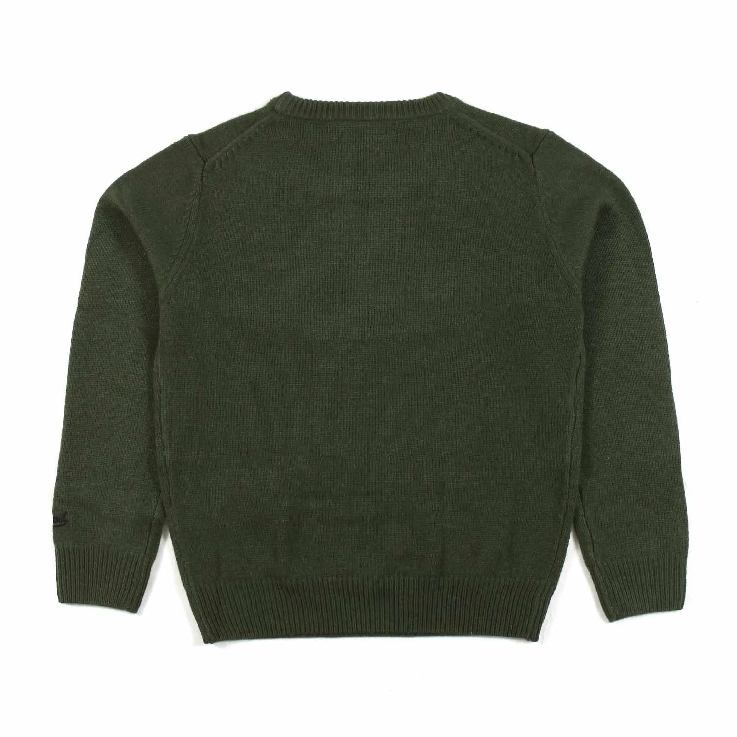 Maglione Snoopy Verde Militare Bambino E Teen