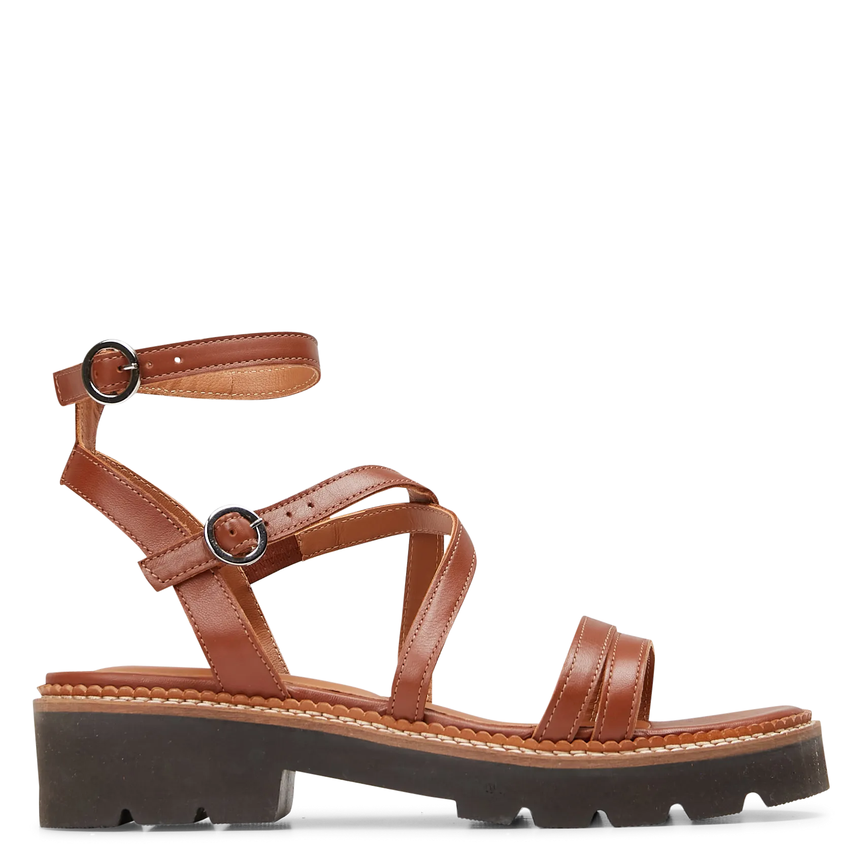  MELLOW YELLOW   INES - Sandali in pelle | Marrone