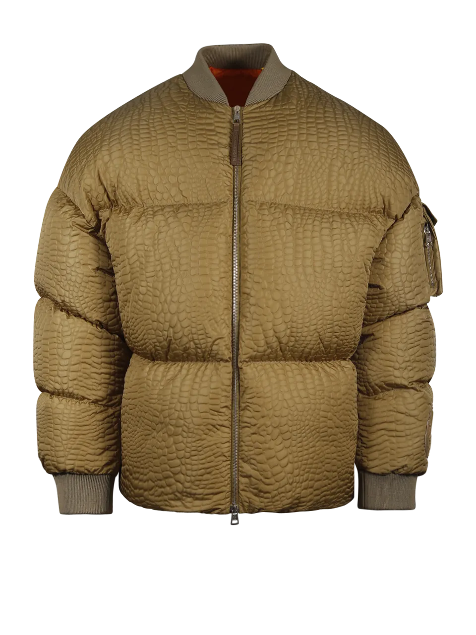 MEN MONCLER GENIUS ROC NATION MILITARY GREEN POLYAMIDE CENTAURUS PADDED BOMBER