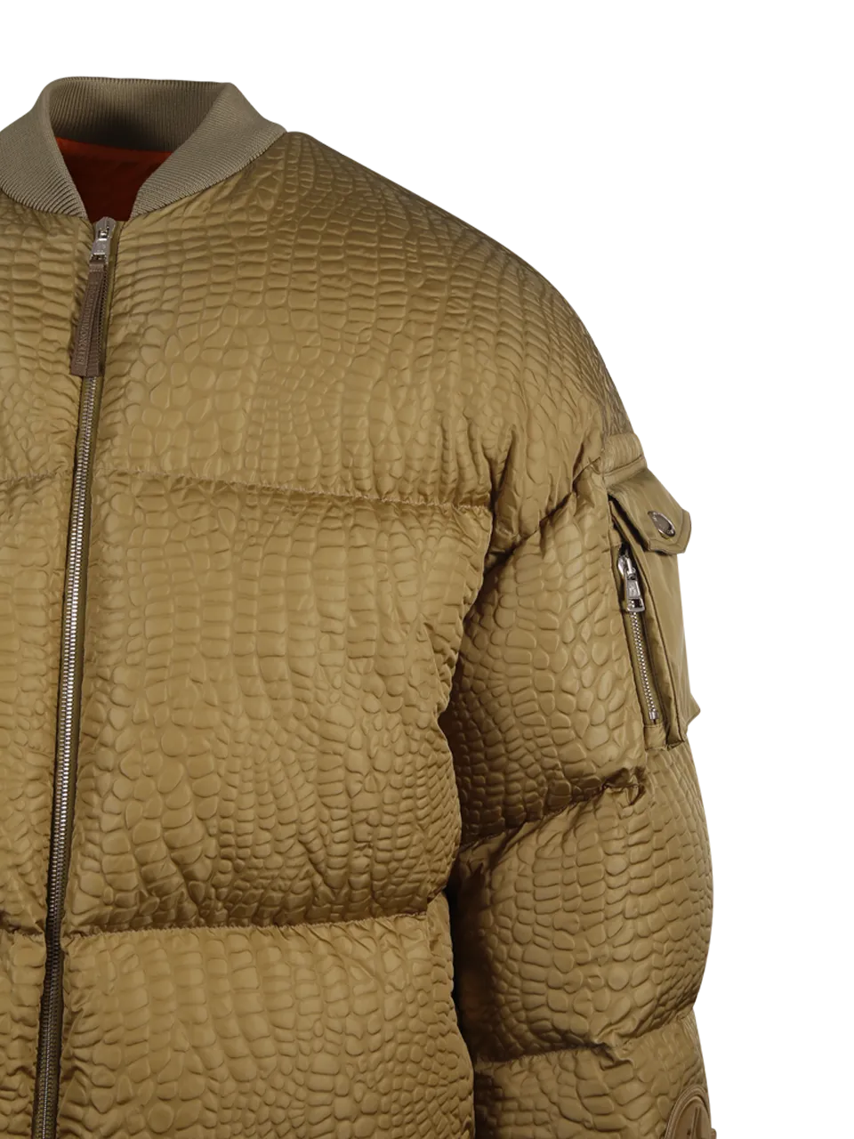 MEN MONCLER GENIUS ROC NATION MILITARY GREEN POLYAMIDE CENTAURUS PADDED BOMBER