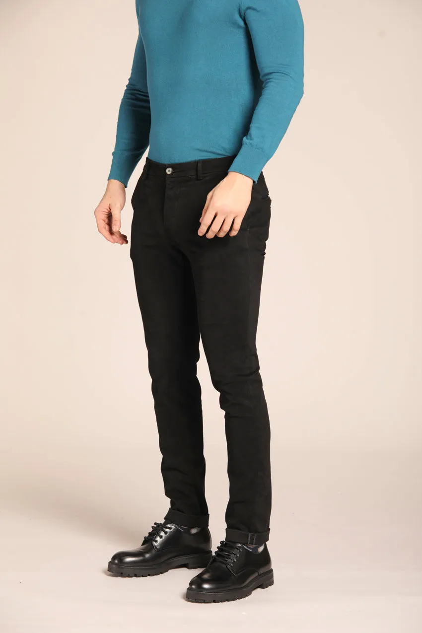 Milano Style pantalon chino homme en gabardine stretch coupe extra slim  ①