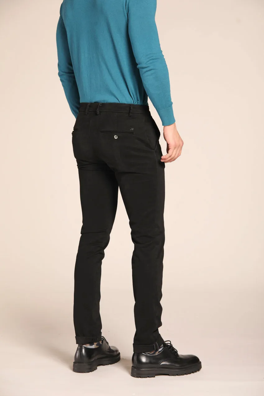 Milano Style pantalon chino homme en gabardine stretch coupe extra slim  ①