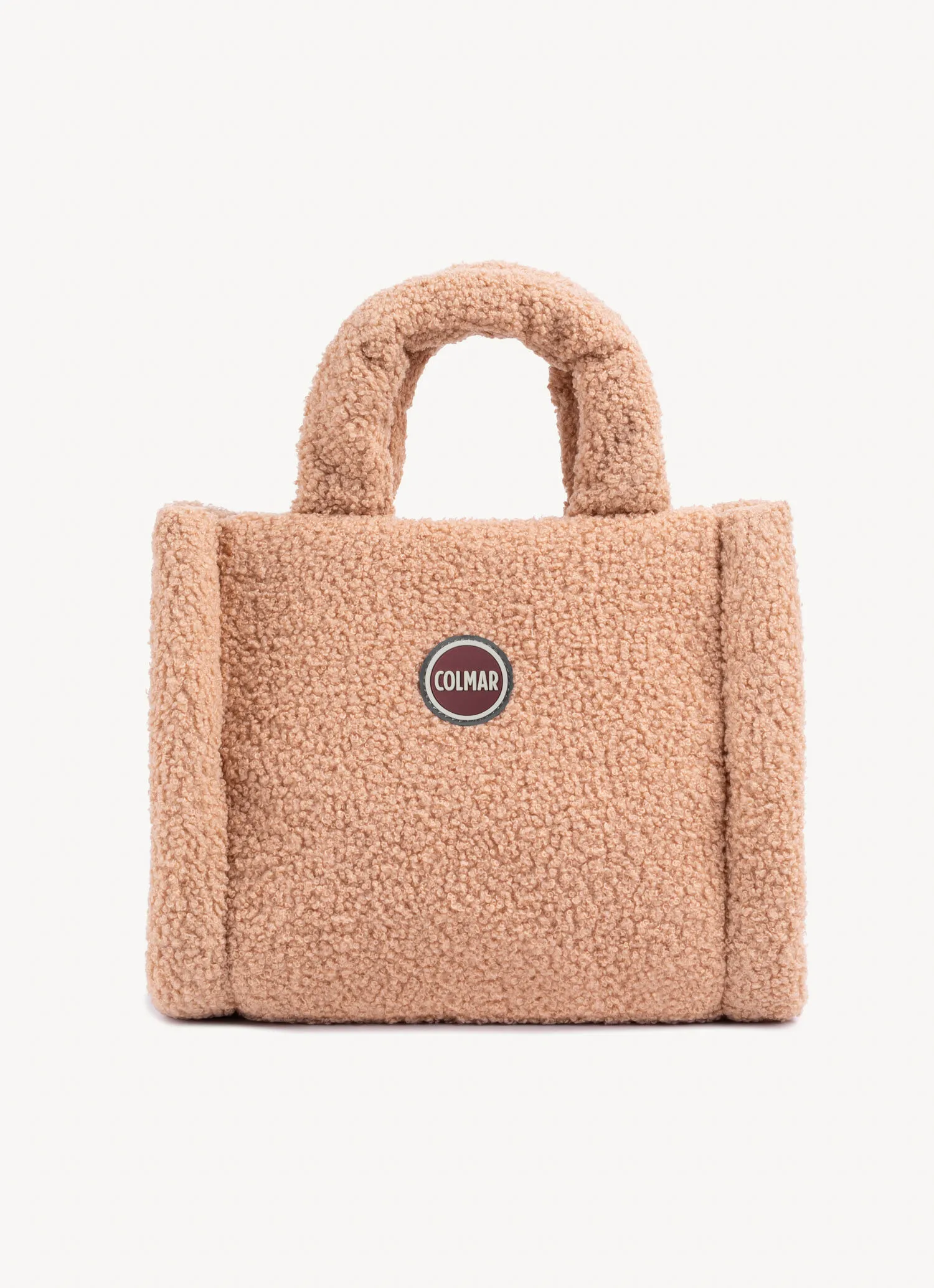 Mini fur bag teddy bear-effect