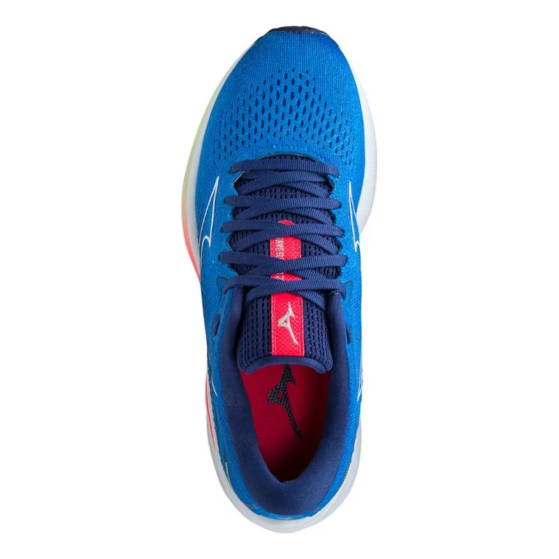 Mizuno Scarpe Running Wave Rider 25 French Blu Bianco Donna