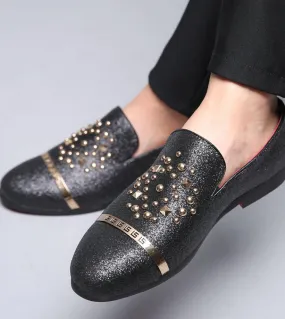 Mocassini glitter moda italiana uomo nuovo arrivo coiffeur abito da sposa scarpe formali uomo scarpe da festa eleganti uomo clas