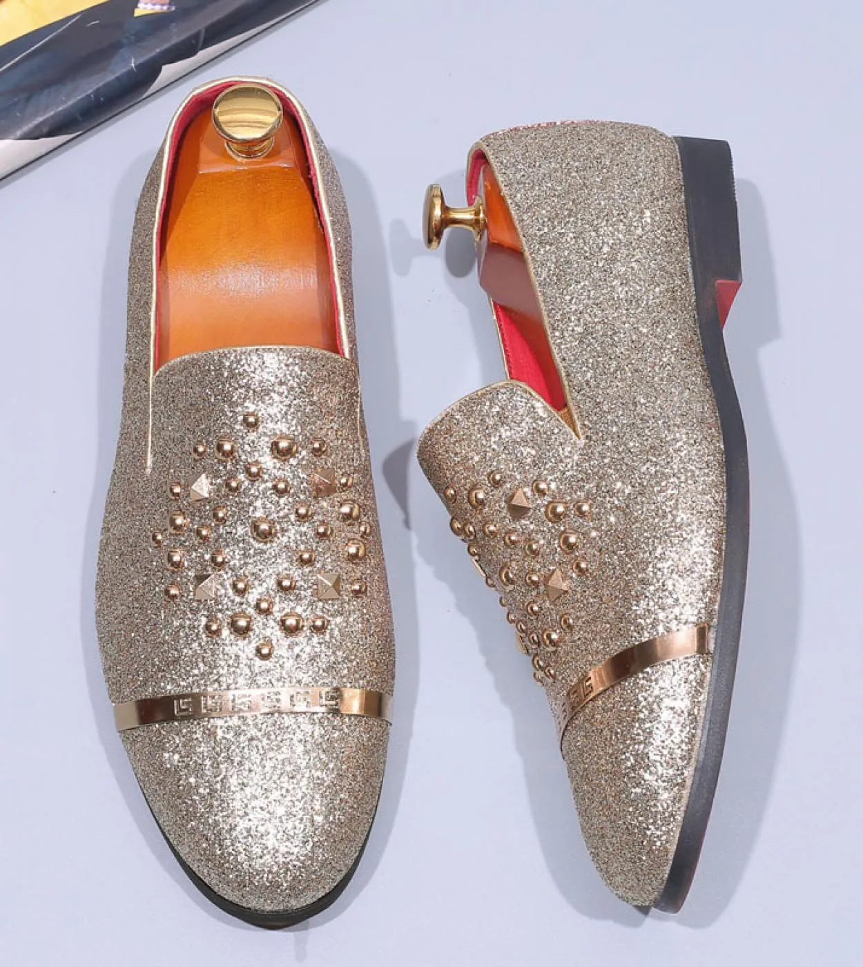 Mocassini glitter moda italiana uomo nuovo arrivo coiffeur abito da sposa scarpe formali uomo scarpe da festa eleganti uomo clas