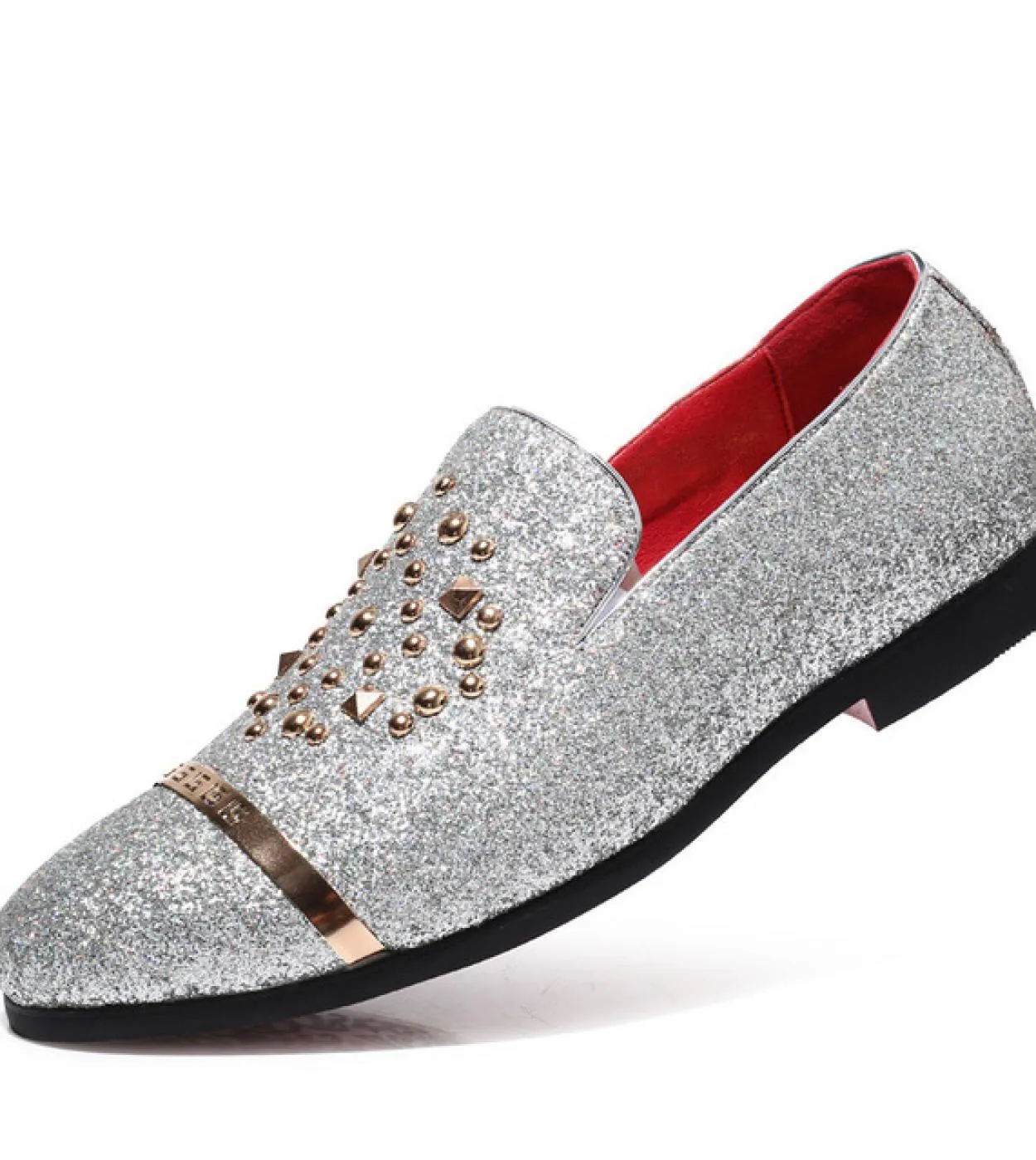 Mocassini glitter moda italiana uomo nuovo arrivo coiffeur abito da sposa scarpe formali uomo scarpe da festa eleganti uomo clas