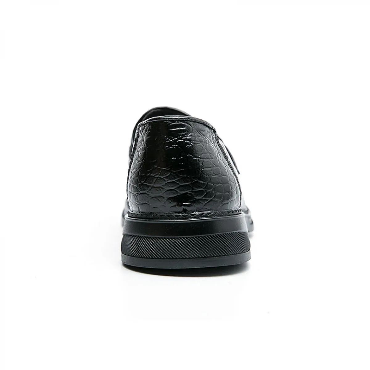Mocassini neri da uomo Slip On Punta tonda Scarpe da uomo d'affari marroni Scarpe formali Spedizione gratuita Scarpe eleganti da
