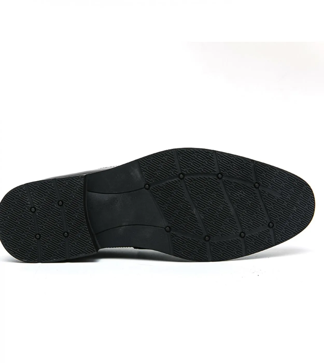 Mocassini Scarpe da uomo Pu Tinta unita Punta a punta Tacco basso Moda Lavoro quotidiano Casual Personalità Piega Abito classico