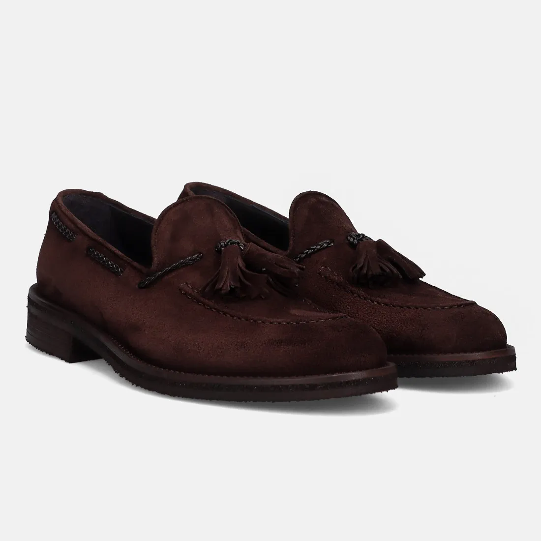 Mocassino con nappine Jerold Wilton in camoscio marrone
