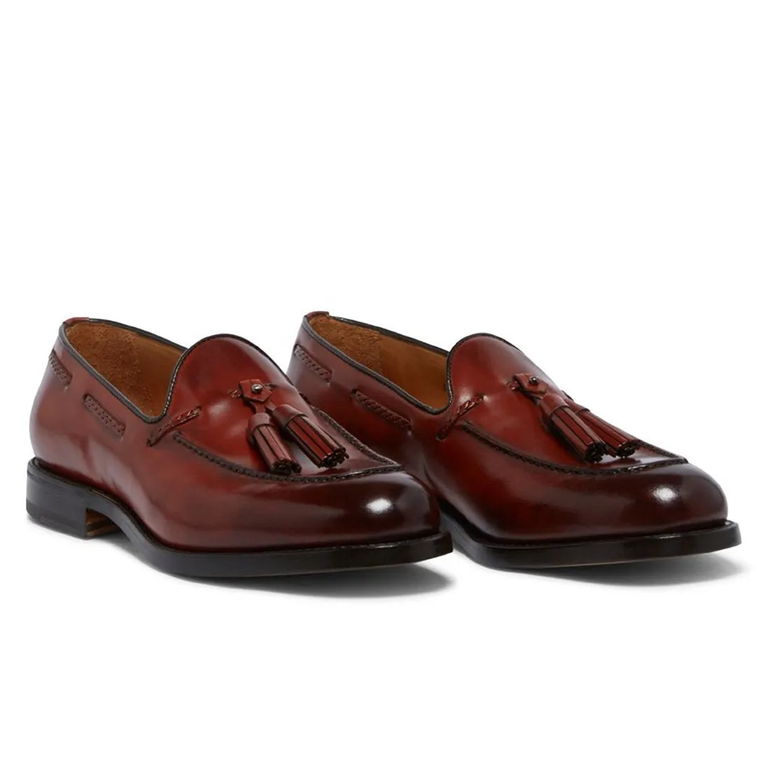 Mocassino Fabi Martin Flex Goodyear mattone con nappine