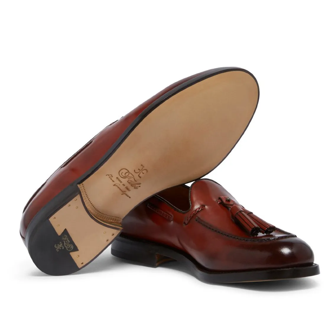 Mocassino Fabi Martin Flex Goodyear mattone con nappine