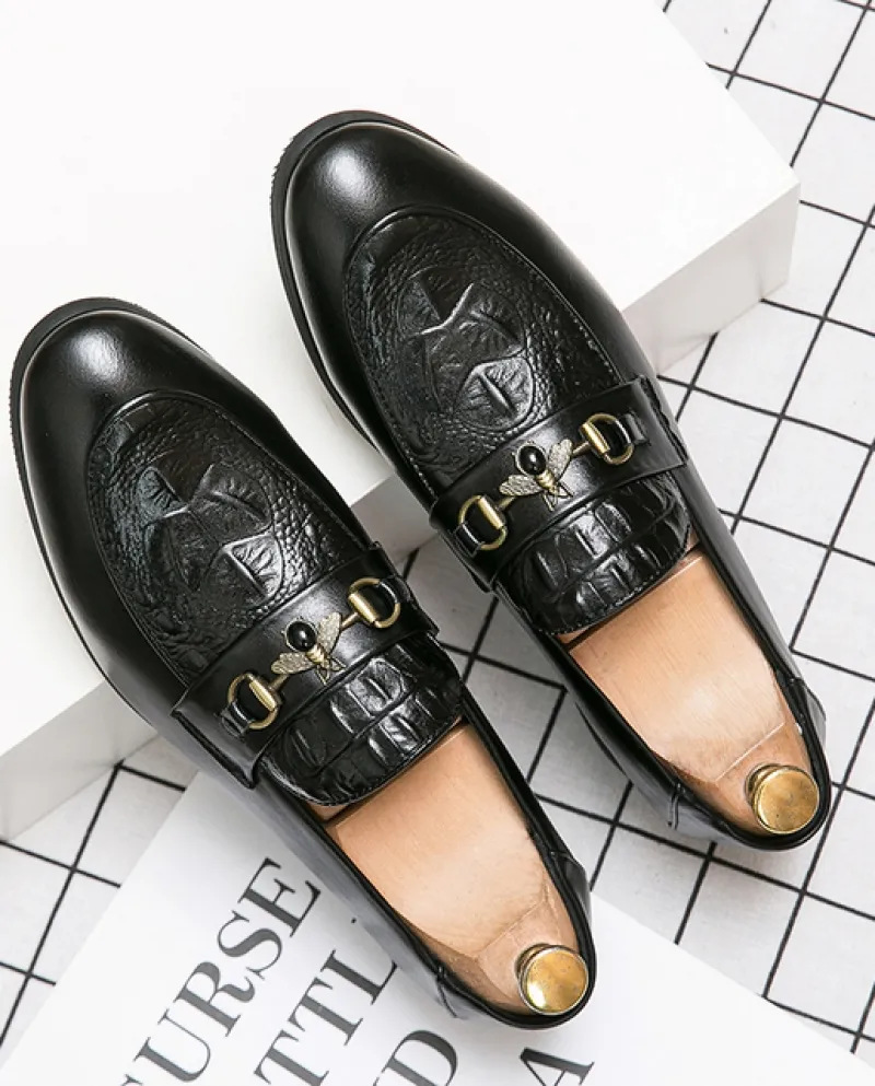 Moda di lusso sposo modello coccodrillo scarpe in pelle da uomo slip on casual mocassini affari abito formale calzature zapatos