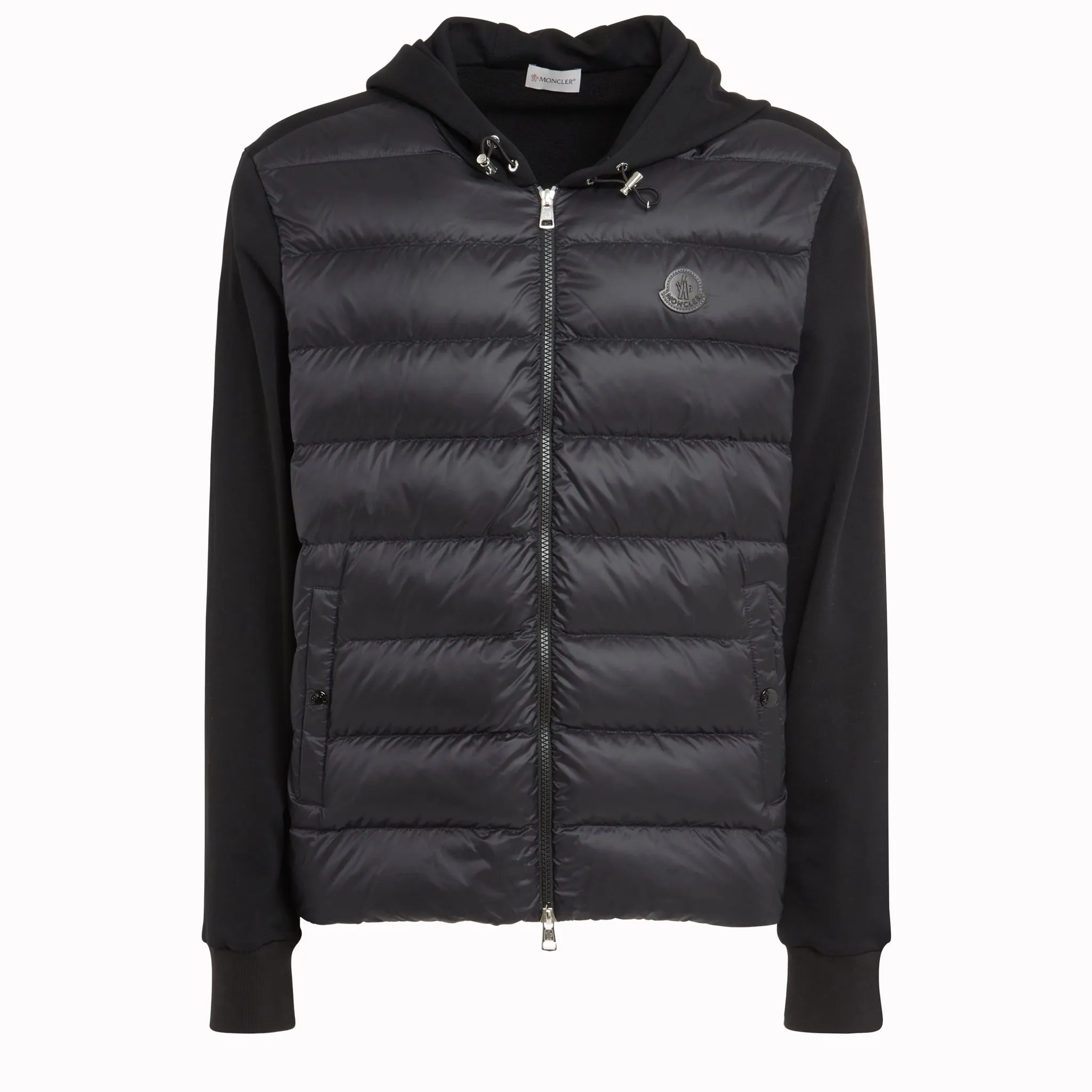 MONCLER  Cardigan in tessuto nero