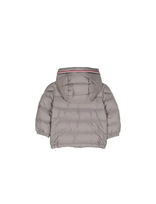 MONCLER     Giubbino Merary grigio con dettagli logo Moncler