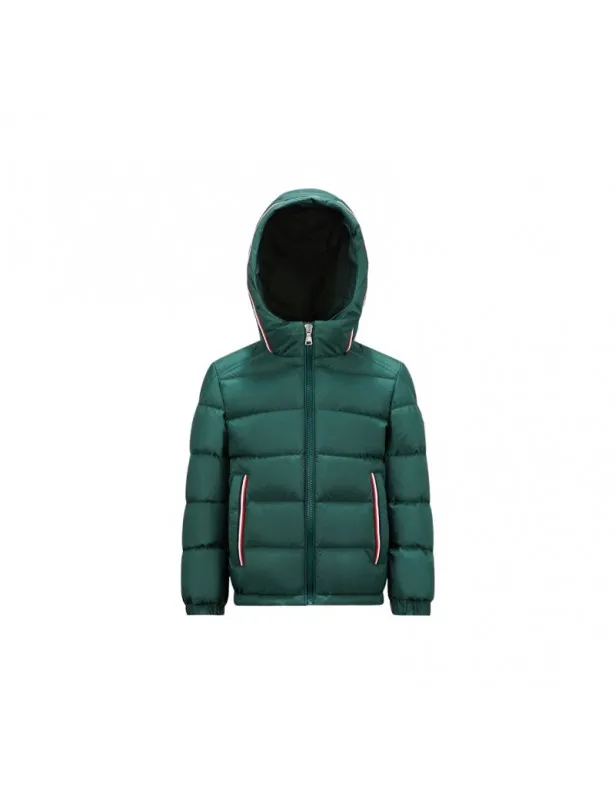 MONCLER     Giubbino Merary verde con dettagli logo Moncler