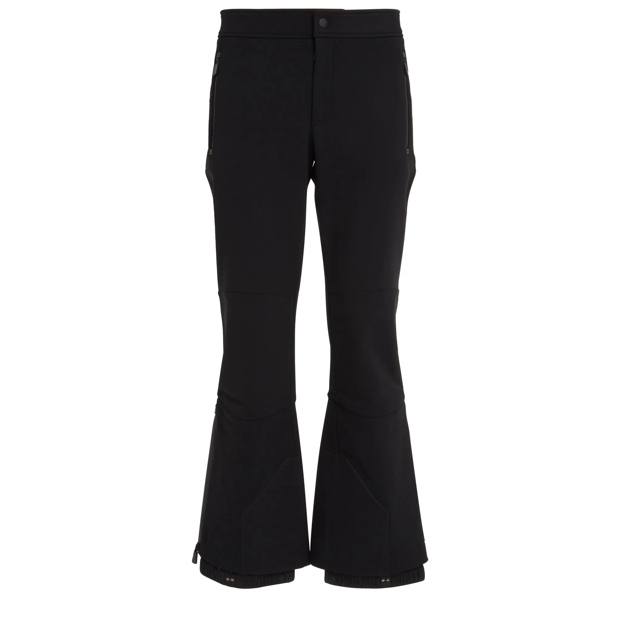 MONCLER  Pantalone svasato in tessuto nero