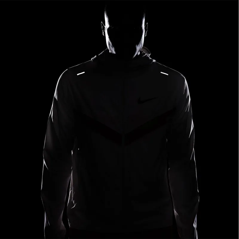 Nike Giacca Running Hoodie Bianco Rosso Uomo