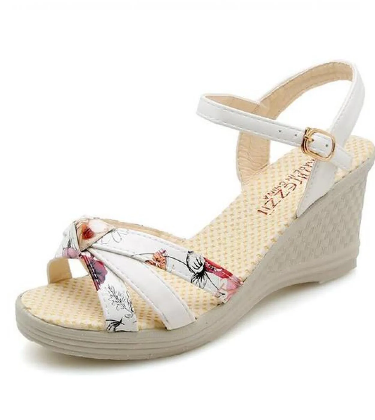 Nuove scarpe Sandali da donna Sandali con zeppa estivi Scarpe da donna Moda bohémien Fibbia Sandali antiscivolo classici Scarpe