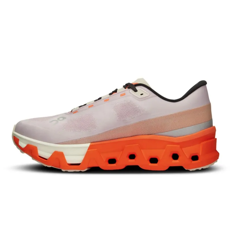 On Cloudmonster Hyper Bianco Arancione - Scarpe Running Uomo