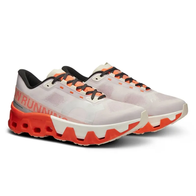 On Cloudmonster Hyper Bianco Arancione - Scarpe Running Uomo