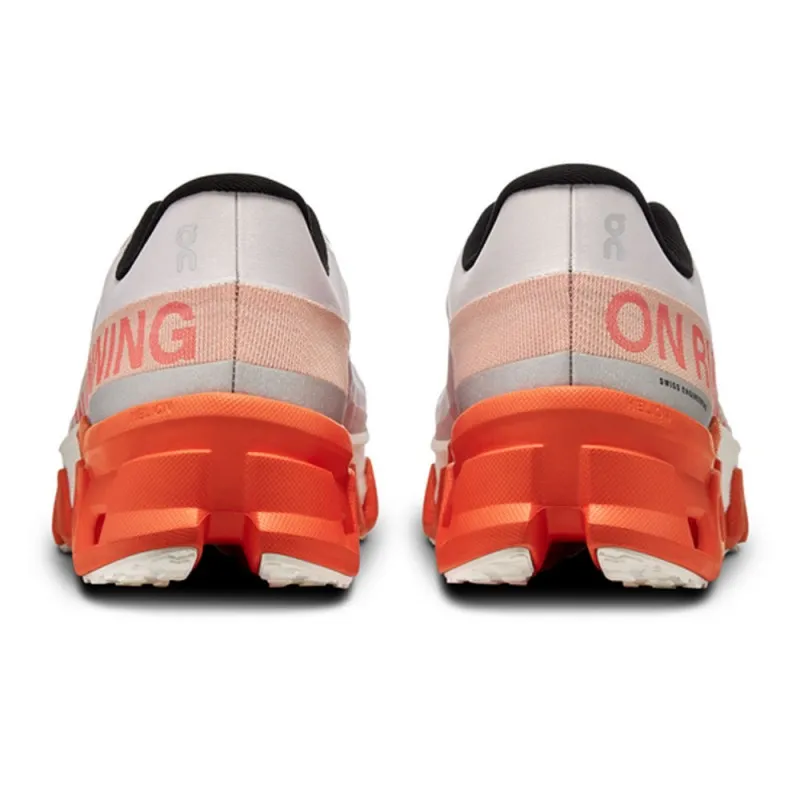 On Cloudmonster Hyper Bianco Arancione - Scarpe Running Uomo
