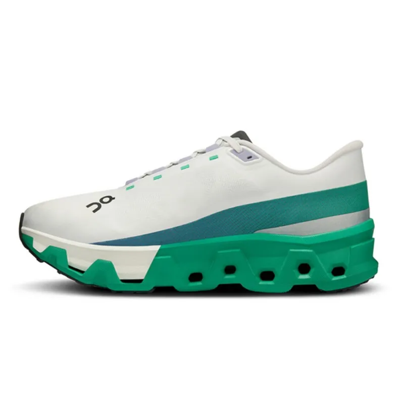 On Cloudmonster Hyper Bianco Verde - Scarpe Running Donna