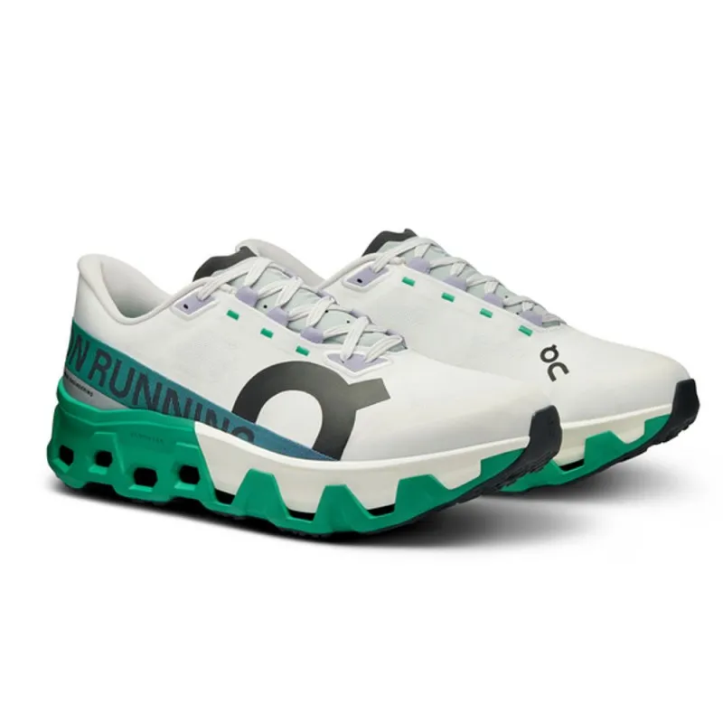 On Cloudmonster Hyper Bianco Verde - Scarpe Running Donna