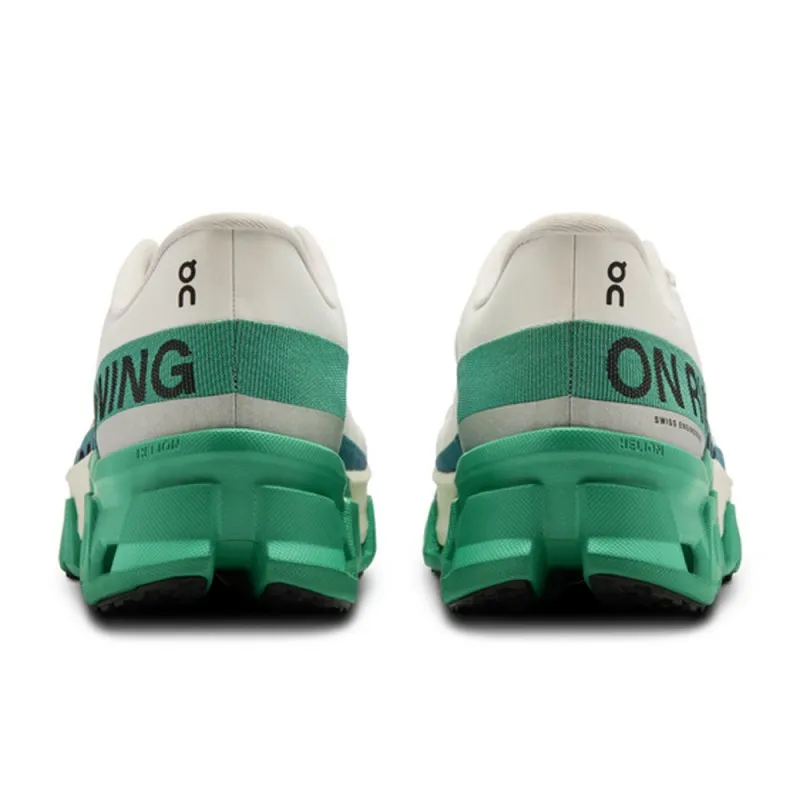 On Cloudmonster Hyper Bianco Verde - Scarpe Running Donna